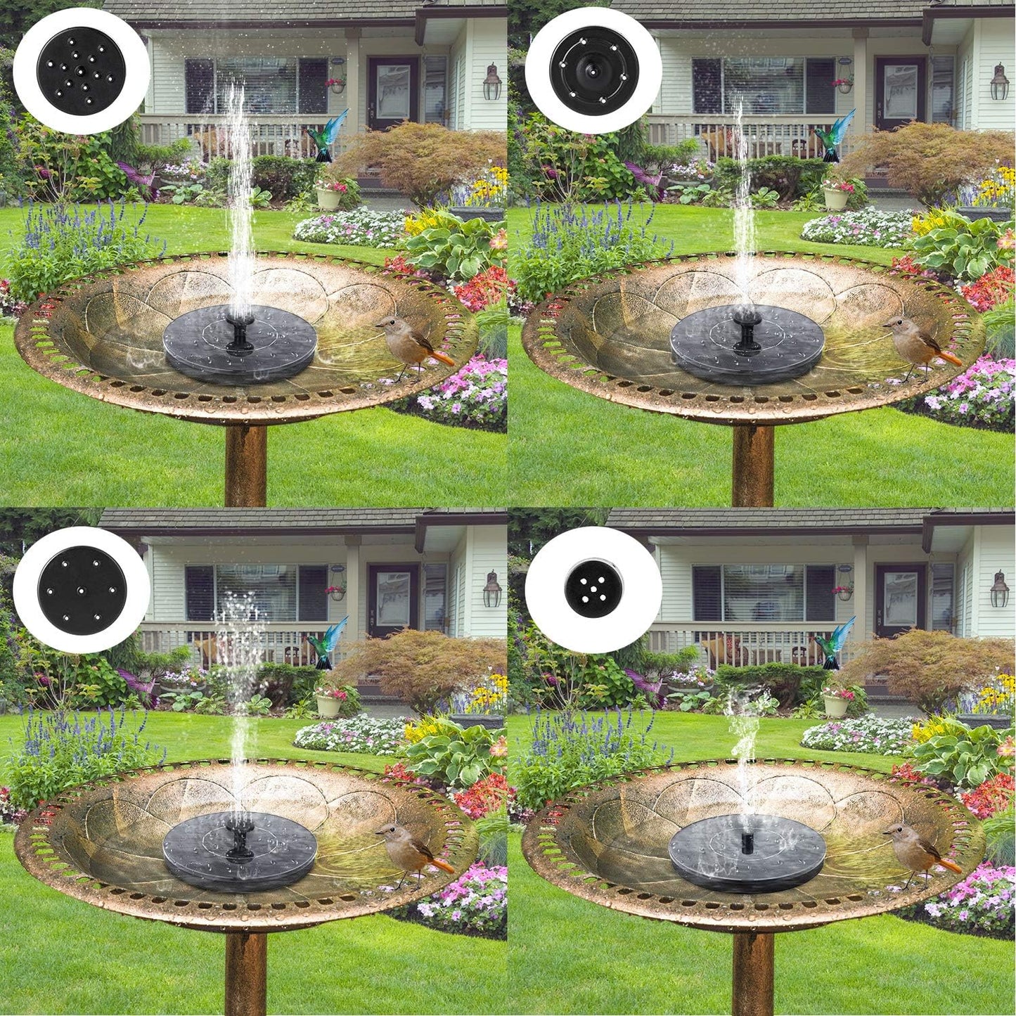 🎁💐Solar-Powered Birdbath Fountain – Bring Your Garden to Life!