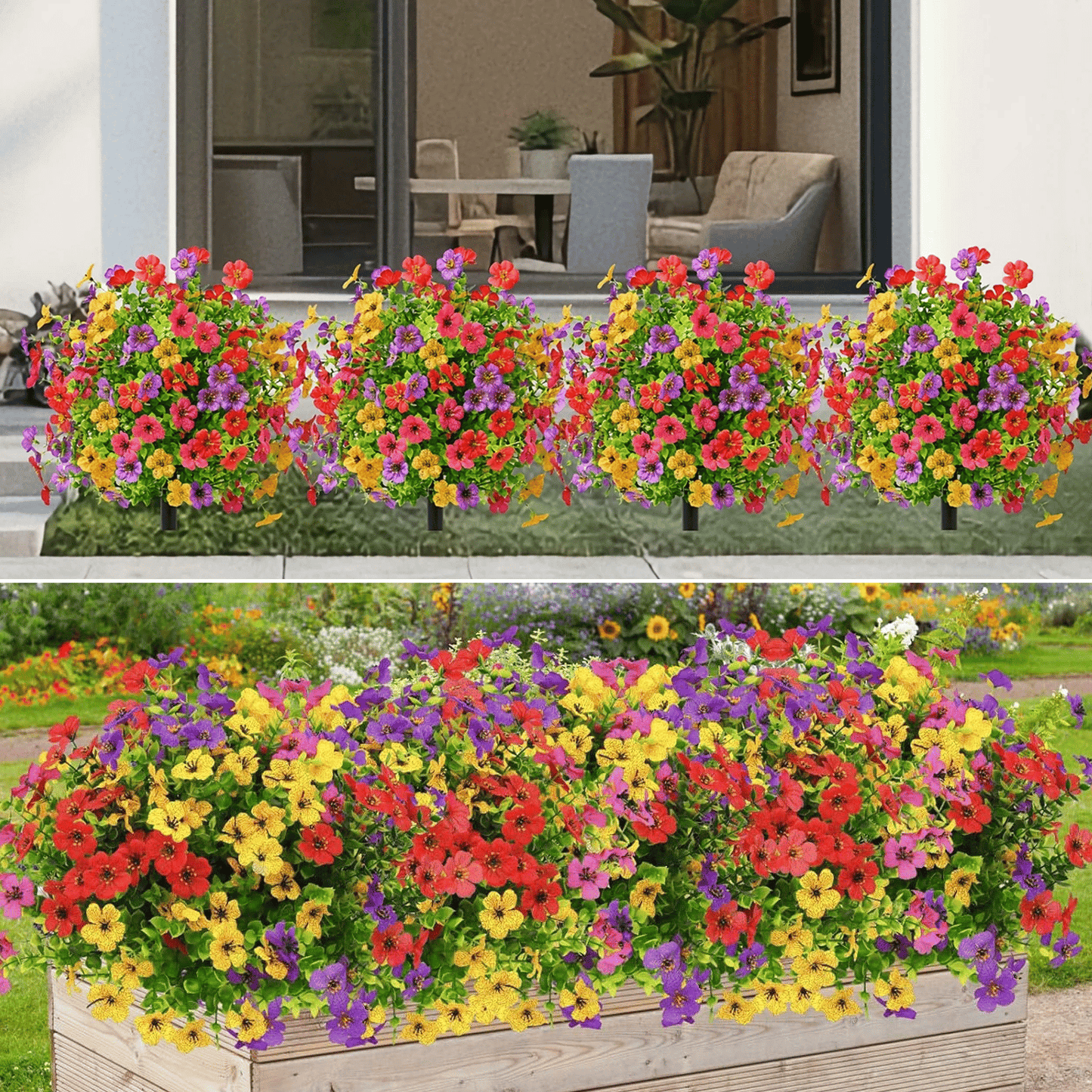 Last Day Promotion! 🔥Outdoor/Indoor UV Resistant & Waterproof Artificial Flower Decor 💐