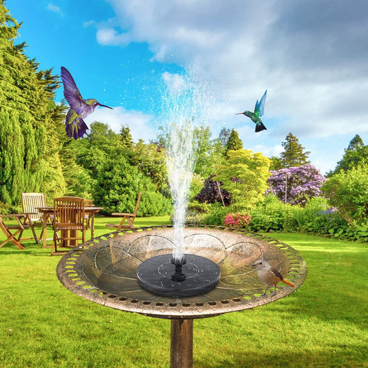 🎁💐Solar-Powered Birdbath Fountain – Bring Your Garden to Life!