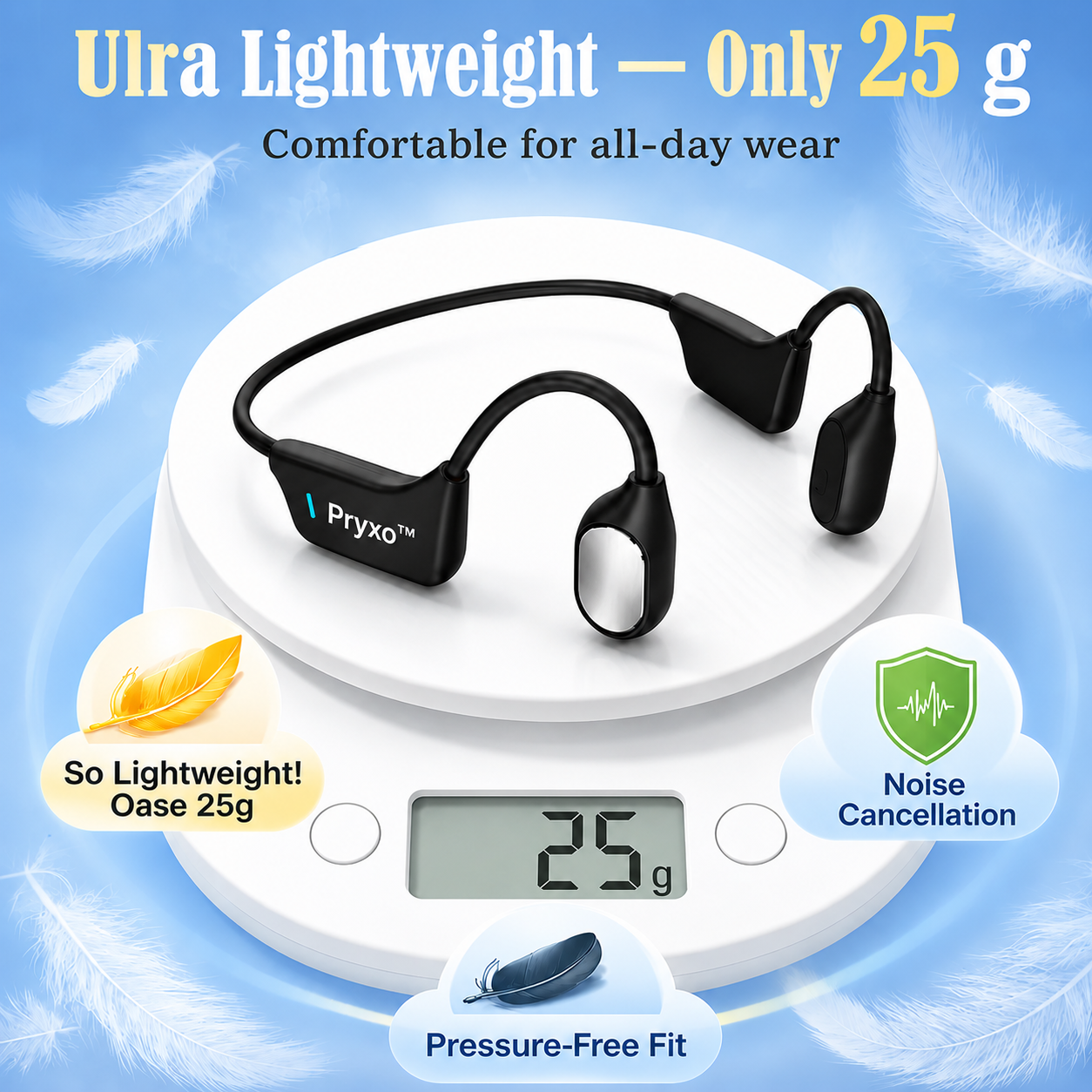 🔥 Final 2 Hours : Only Limited Stock Left🏆Pryxo™ Bone Conduction Smart Hearing Headphones （Mayo Clinic Recommended）
